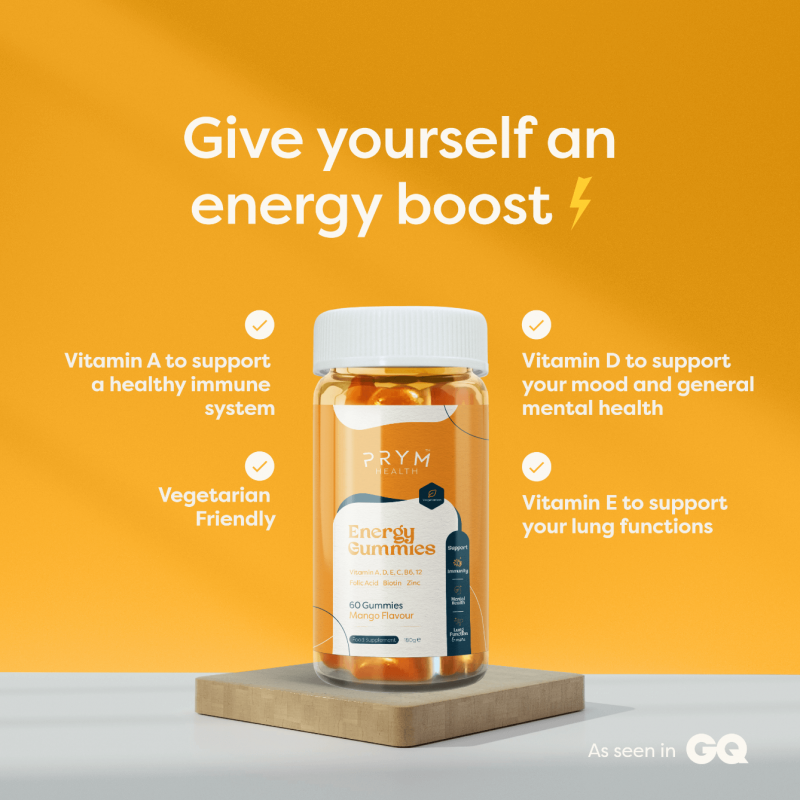 Mango Vitamin A, Vitamin D, Vitamin E Gummies - Energy